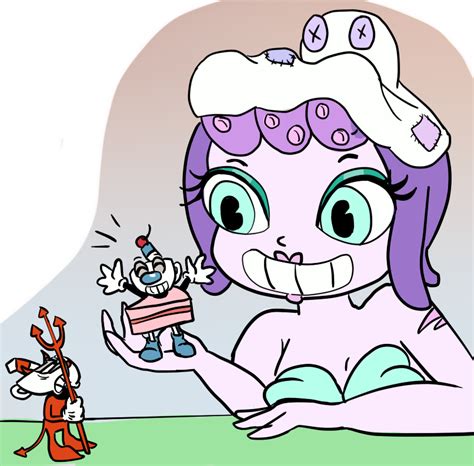 cala maria and mugman|cuphead mugman x cala maria.